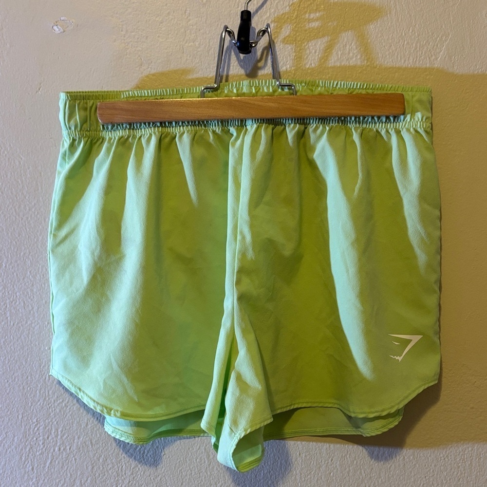 Gymshark Neon Green Women's Athletic Shorts